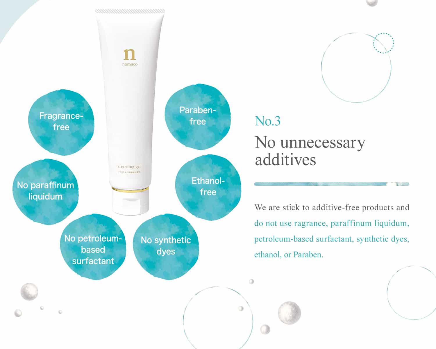Black sea cucumber cleansing gel is No unnecessary additives